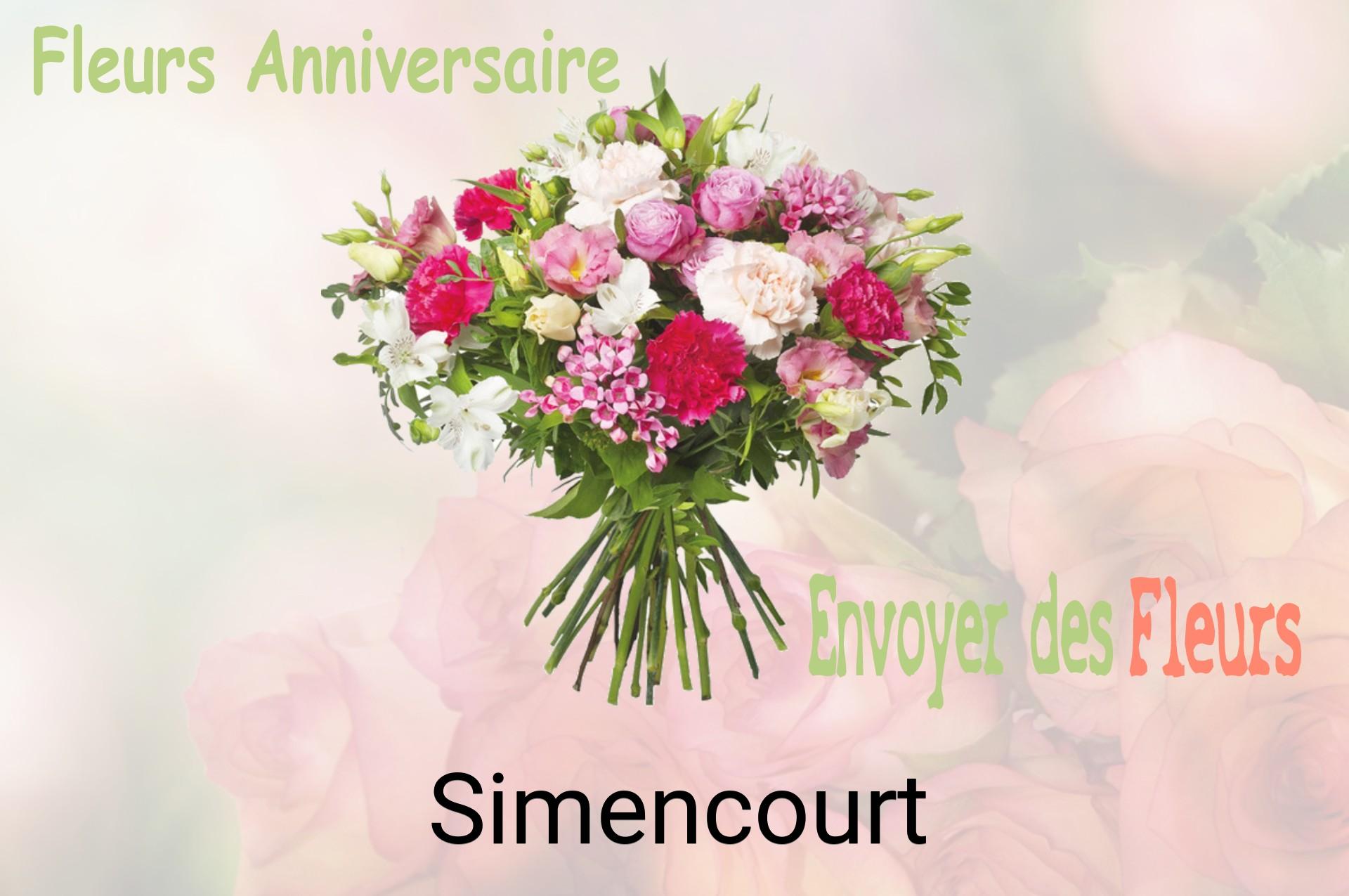 Bouquet de fleurs d’anniversaire livré à Simencourt